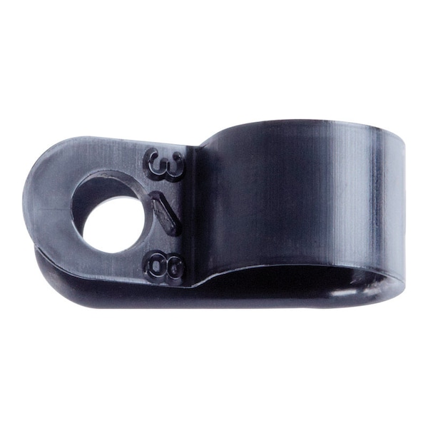 Jandorf Cable Clamp, Nylon, 3/8 in Bundle Dia., Black - 61453