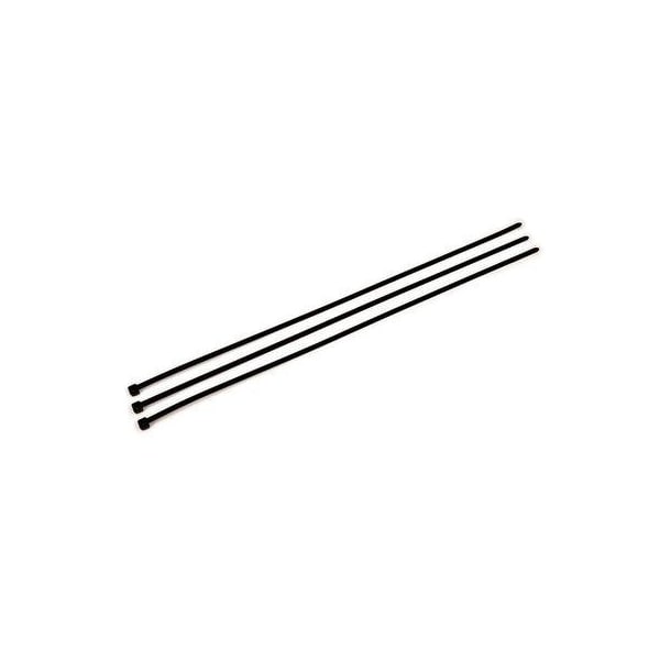 3M Cable Tie, 15 in L, 4 in Max Bundle Dia., Black, Nylon, 50 lb Strength, 100 PK - 7000031857