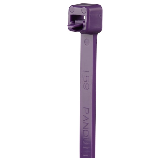 Panduit Cable Tie, 7-1/2 in L, 1.88 in Max Bundle Dia., Violet, Nylon 6/6, 50 lb Strength, 1000 PK - PRT2S-M7