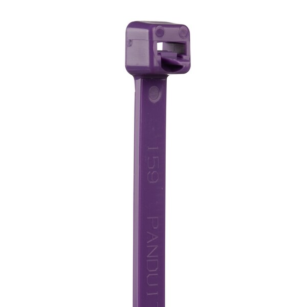 Panduit Cable Tie, 7-1/2 in L, 1.88 in Max Bundle Dia., Violet, Nylon 6/6, 50 lb Strength, 1000 PK - PRT2S-M7