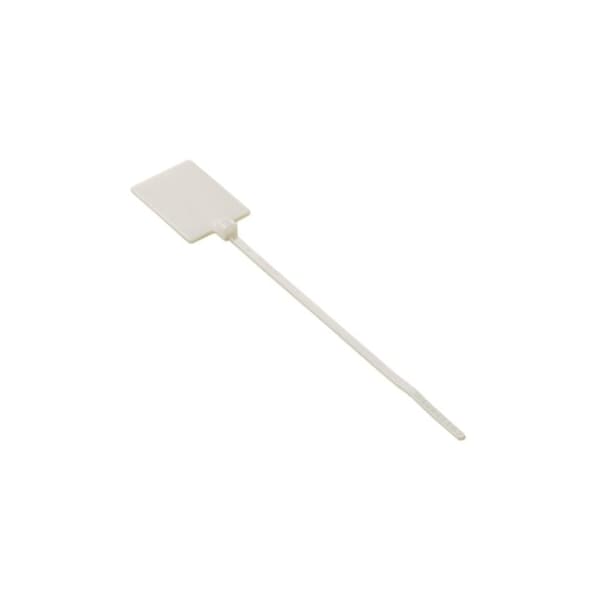 Panduit Cable Tie, 5-1/2 in L, 7/8 in Max Bundle Dia., White, Nylon 6/6, 18 lb Strength, 1000 PK - PLF1MA-M10