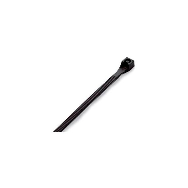 Del City Div Of Actuant Cable Tie, 4 in L, 13/16 in Max Bundle Dia., Black, PA 6.6, 18 lb Strength - 9623
