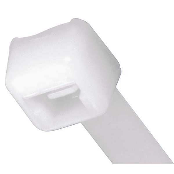 Panduit Cable Tie, 43-1/2 in L, 13 in Max Bundle Dia., Natural, Nylon 6/6, 175 lb Strength, 100 PK - PLT13H-C