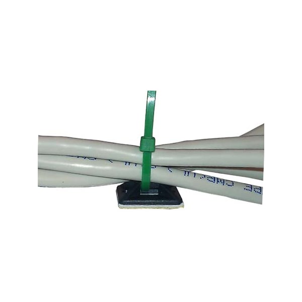 Electriduct Adhesive Backed Mounting Bases- 1" x 50 Pieces- White - CT-ED-ABM-100-50-WT
