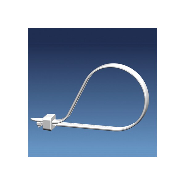 Panduit Cable Tie, 15 in L, 4 in Max Bundle Dia., Natural, Nylon 6/6, 120 lb Strength, 500 PK - SST4H-D