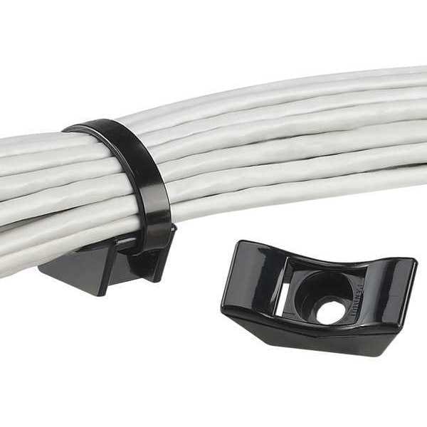 Panduit Cable Tie Mount, Screw Applied, PK10 - TMEH-S25-X0