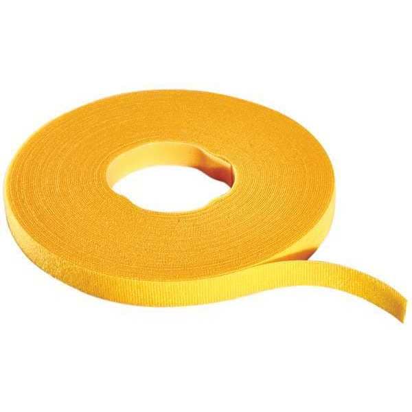 Rip-Tie Cable Tie Roll, 75 ft L, Yellow, Nylon, Polyethylene, 50 lb Strength - W-75-MRL-Y
