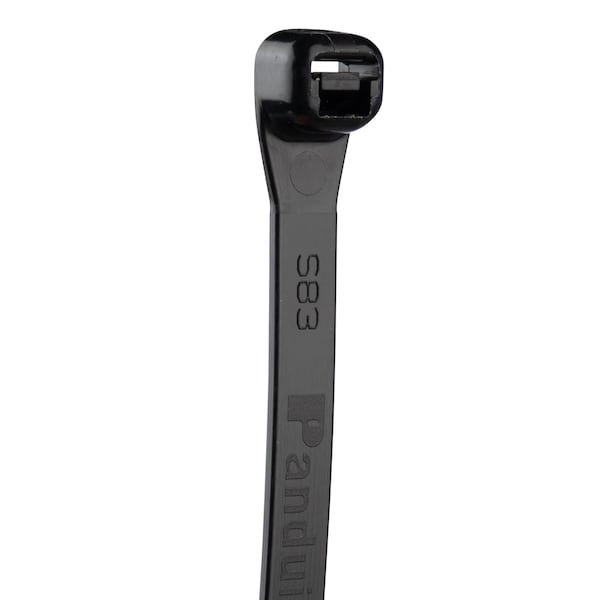 Panduit Cable Tie, 18-1/2 in L, 5.20 in Max Bundle Dia., Black, Nylon 6/6, 175 lb Strength, 100 PK - SG450H-C0