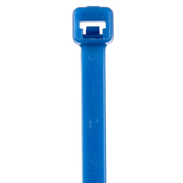 Panduit Cable Tie, 8 in L, 2 in Max Bundle Dia., Blue, Nylon 6/6, 40 lb Strength, 1000 PK - PLT2I-M6