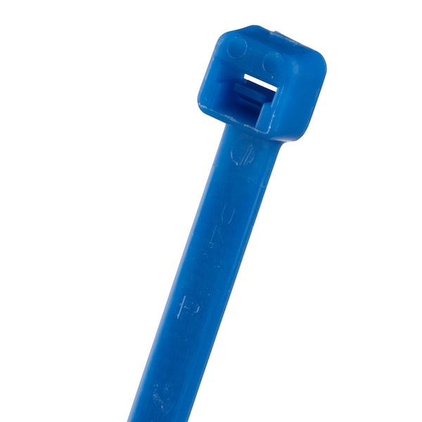 Panduit Cable Tie, 8 in L, 2 in Max Bundle Dia., Blue, Nylon 6/6, 40 lb Strength, 1000 PK - PLT2I-M6