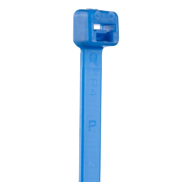 Panduit Cable Tie, 8 in L, 2 in Max Bundle Dia., Blue, Nylon 6/6, 40 lb Strength, 1000 PK - PLT2I-M6