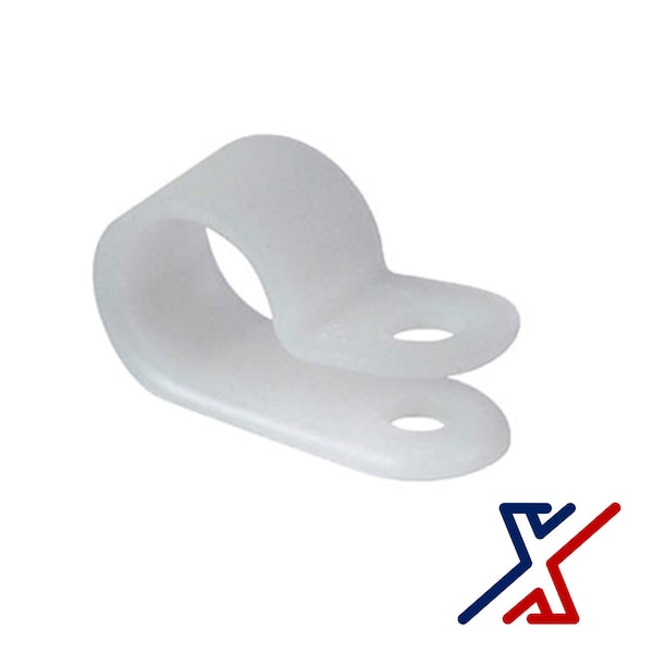 X1 Tools 3/8 White Nylon Cable Clamp 1 Clamp by X1 Tools - X1E-CON-CLA-CAB-2375X1