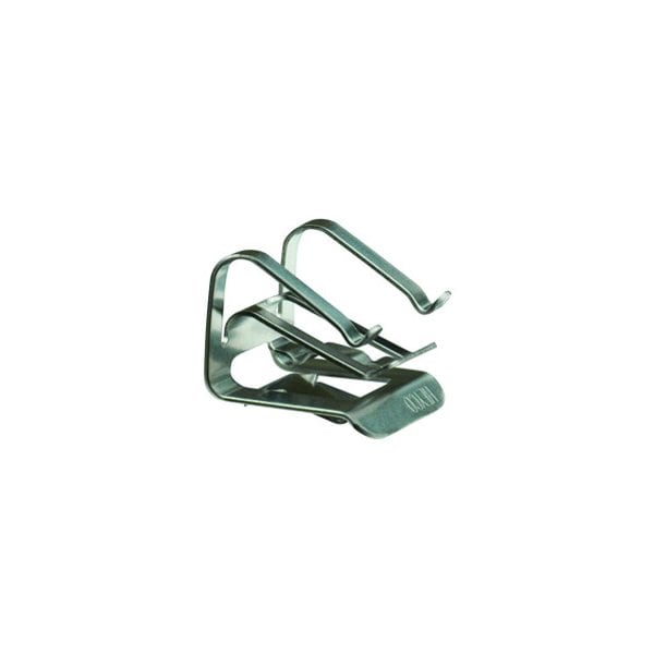 Heyco Cable Clip, 410 Stainless Steel, 0.33 in Bundle Dia., 0.90 in L, 500 PK - S6566