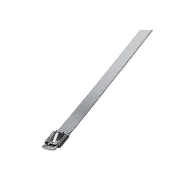 Phoenix Contact Cable Tie, 679 mm L, Silver, 316 Stainless Steel, 1335 N Strength - 3240830