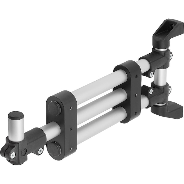 Kipp Monitor Bracket Support Arm Telescopic, Thermoplastic, Comp:Aluminum - K1510.3016