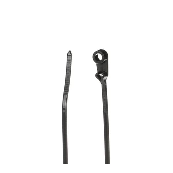 Ty-Rap Cable Tie, 4 in L, 5/8 in Max Bundle Dia., Black, Nylon 6/6, 18 lb Strength, 1000 PK - TY33MX