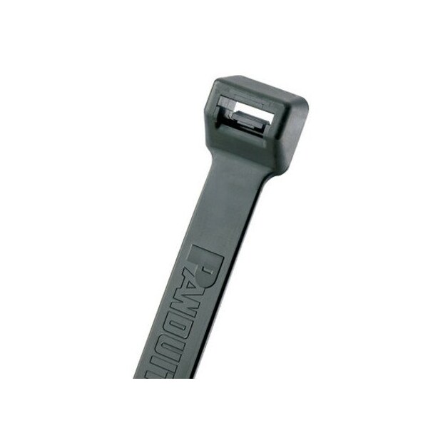 Panduit Cable Tie, 22 in L, 6 in Max Bundle Dia., Black, Nylon 6/6, 250 lb Strength, 100 PK - PLT6EH-NB-C0