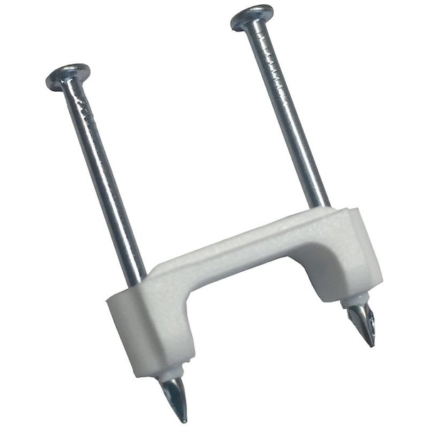 Gardner Bender Cable Staple, 12 in W Crown, 114 in L Leg, PlasticPolyethylene - PS-150Z