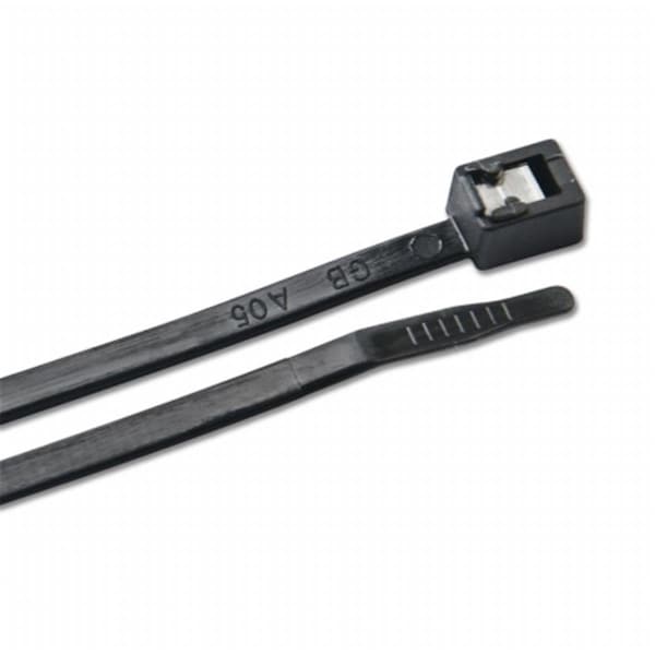Safety First Cable Tie, 11 in L, Black, Nylon 6/6, 50 lb Strength, 500 PK - SA2560658