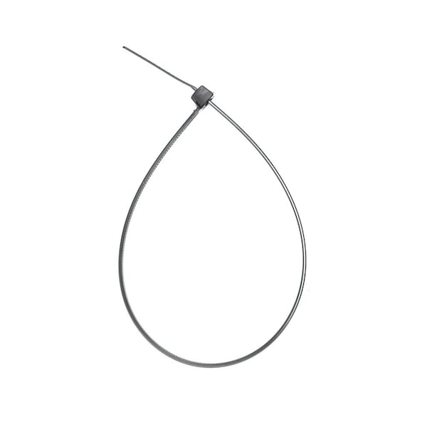 South Main Hardware Cable Tie, 11 in L, Black, Nylon, 75 lb Strength, 100 PK - 220162
