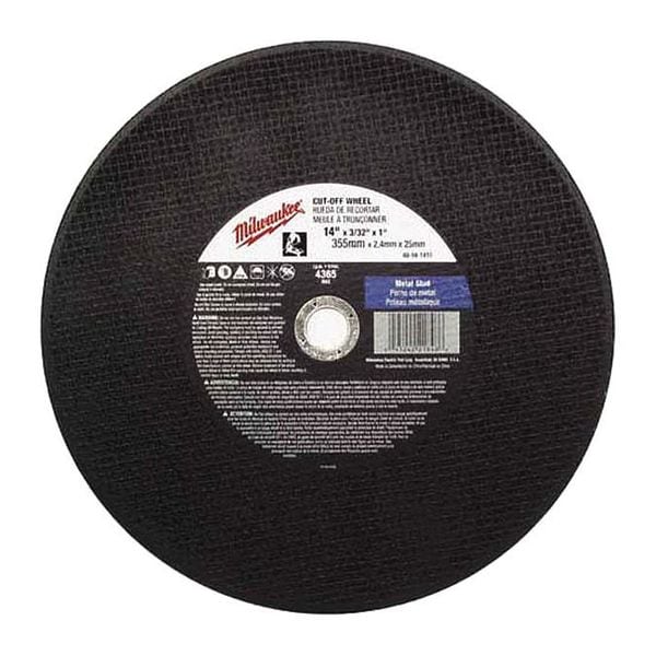 Milwaukee Tool 12" x 3/32" x 1" Disco de Corte (Tipo 1) - 49-94-1220