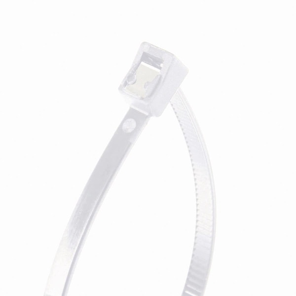 Acoustic 8 in. Nylon Self-Cutting Cable Tie, Natural White, 50PK - AC858610