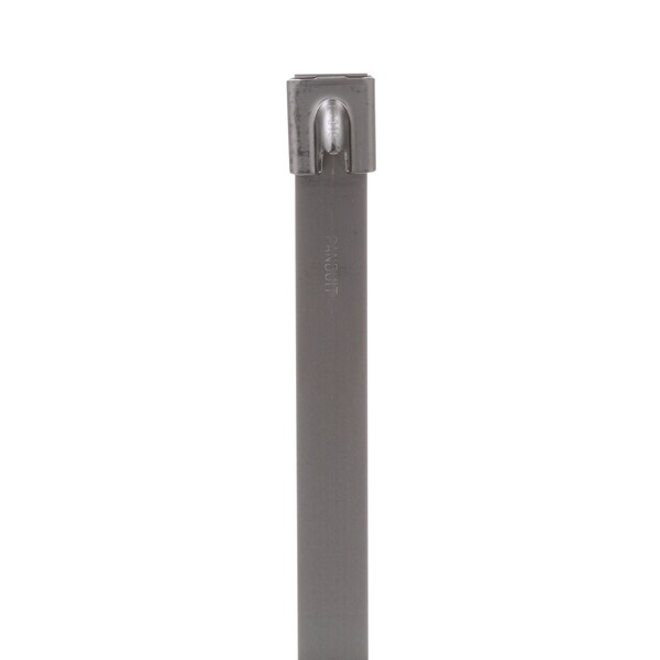 Panduit Cable Tie, 36 in L, 10 in Max Bundle Dia., Silver, 316 Stainless Steel, 900 lb Strength, 50 PK - MLT10SH-LP316