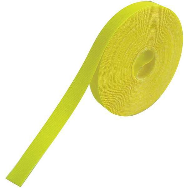 Rip-Tie Cable Tie Wrap, 30 ft L, 3/4 in Max Bundle Dia., Yellow, Polyester, Polyethylene, 38 lb Strength - G-10-030-Y