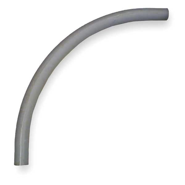 Cantex Conduit Fitting 90 Deg Elbow, 2-1/2 in, Glue, PVC, PVC Coated - 5133847
