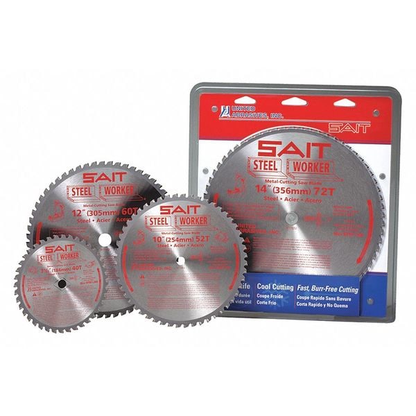 United Abrasives/Sait SAIT 77962 Steel Worker® Hojas de carburo para cortar metal de 12" (305mm) x 1" (26mm), paquete de 1 - 77962