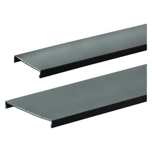 Panduit 6' Wiring Duct Cover, 2" W, PVC, Black - C2BL6