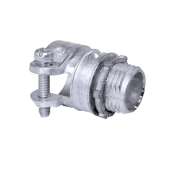 Gampak Conduit Fitting Connector, Push-On, Die Cast Zinc, Red - 49408
