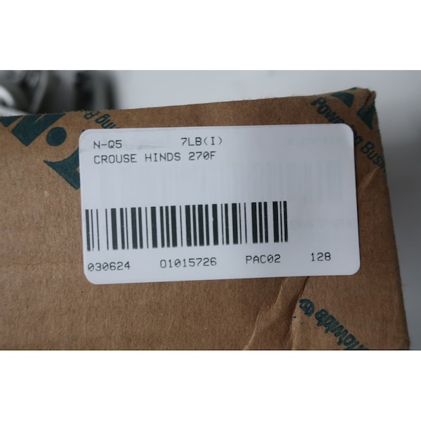 Crouse Hinds OBROUND BOX OF 20 COVER FOR FORM 7 BODY CONDUIT PARTS AND ACCESSORY, 20PK - 270F