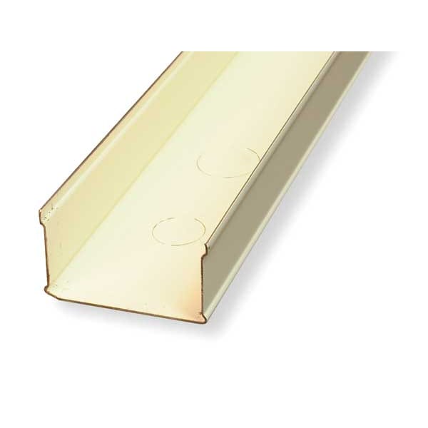 Legrand Cover Plate Raceway, 3000 Series, 1 Channel, 2-3/4 in W, 1-1/2 in H, 10 ft L, Ivory - V3000B