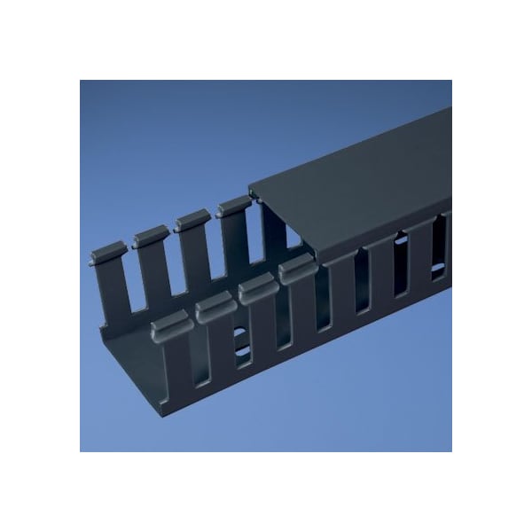 Panduit Base Wiring Duct, Type G, Wide Slot, Black, 2.5" x 3" x 1' (6-Pack) - G2.5X3BL6