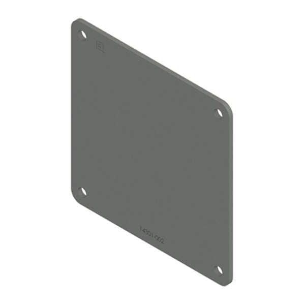 Nvent Hoffman Wireway Closure Plate, 12 Type, NEMA 12 Rating, Steel, ANSI 61 Polyester Powder - F44WP