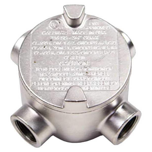 Calbrite Conduit Outlet Body, SS, Trd Sz 3/4in - S60700GUAX