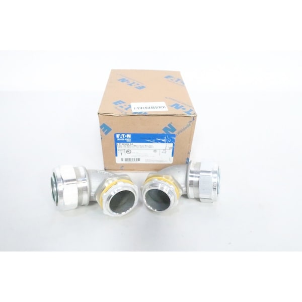 Crouse Hinds Conduit Fitting Connector, 1-1/2 in, Liquid-Tight, Aluminum - LT15090G SA
