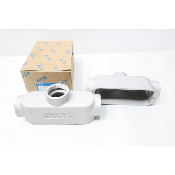 Crouse Hinds CONDULET MARK 9 ALUMINUM TB 2IN CONDUIT OUTLET BODIES AND Box, 2PK - TB69