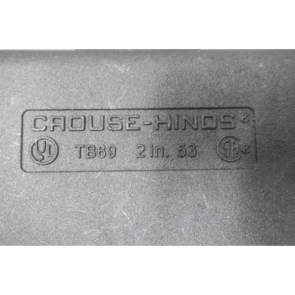 Crouse Hinds CONDULET MARK 9 ALUMINUM TB 2IN CONDUIT OUTLET BODIES AND Box, 2PK - TB69
