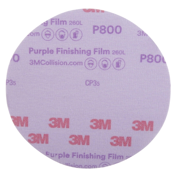 3M Hookit Prpl FinishFilm Dsc, 30670, 6, PK200 - 30670