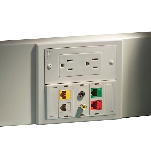 Hubbell Wiring Device-Kellems Base, Ivory, Steel, Bases - HBL4750B10IV