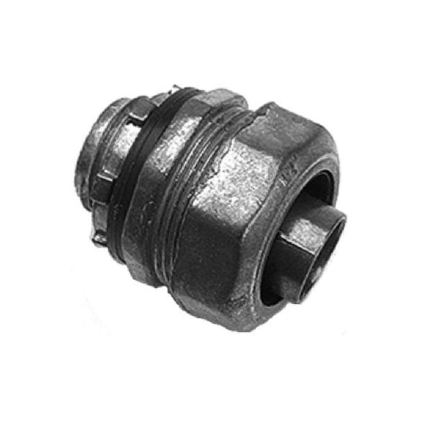 Halex Conduit Fitting Connector, 1/2 in, Liquid-Tight, Die Cast Zinc, Red - 91625