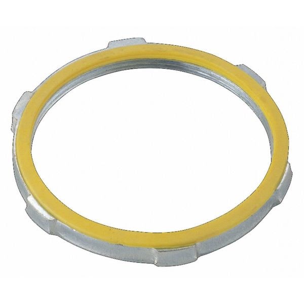 Raco IMC Locknut, 4 in, Threaded, Steel, Zinc Plated - 1211