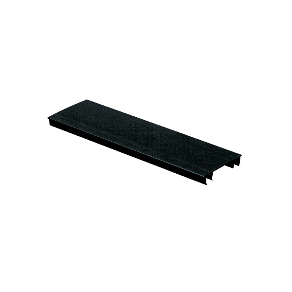 Panduit Hinged Duct Cover, Black, 3" x 1' (6-Pack) W - HC3BL6