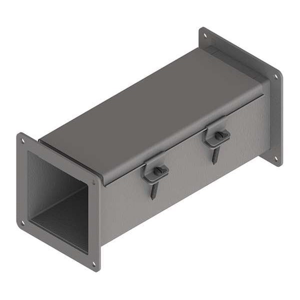 Nvent Hoffman Straight Section Wireway, 12 Rating, Steel, Powder Coated - F44W12
