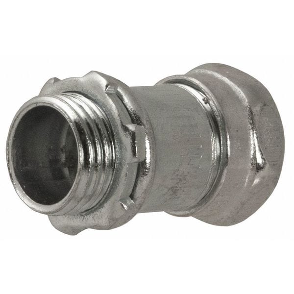 Raco EMT Grounding Connector, 2-1/2 in, Compression, Steel, Zinc Plated, Gray - 2940
