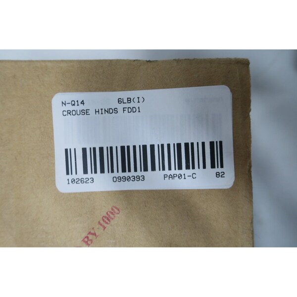 Crouse Hinds SINGLE GANG BOX 1/2IN CONDUIT OUTLET BODIES AND BOX, 2PK - FDD1