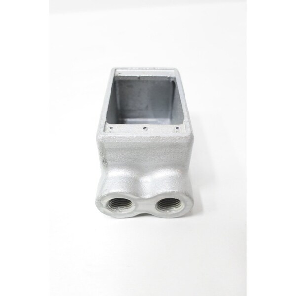 Crouse Hinds SINGLE GANG BOX 1/2IN CONDUIT OUTLET BODIES AND BOX, 2PK - FDD1