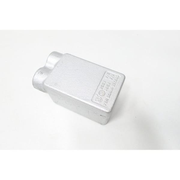 Crouse Hinds SINGLE GANG BOX 1/2IN CONDUIT OUTLET BODIES AND BOX, 2PK - FDD1